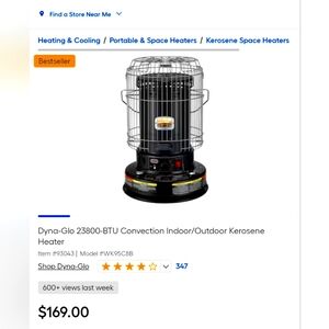 Dyna Glo 23,800 BTU Kerosene Heater